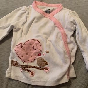 Baby sleep shirt with gloves/mittens attached